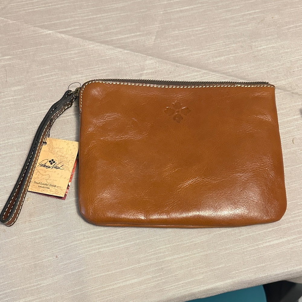 Patricia Nash Tan Leather Cassini Bag